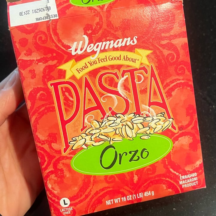 photo of Wegmans pasta orzo shared by @petramodirari on  01 May 2024 - review