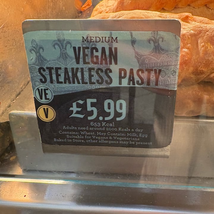 photo of West Cornwall pasty company Vegan Steakless Pasty shared by @vsethu on  31 Aug 2025 - review
