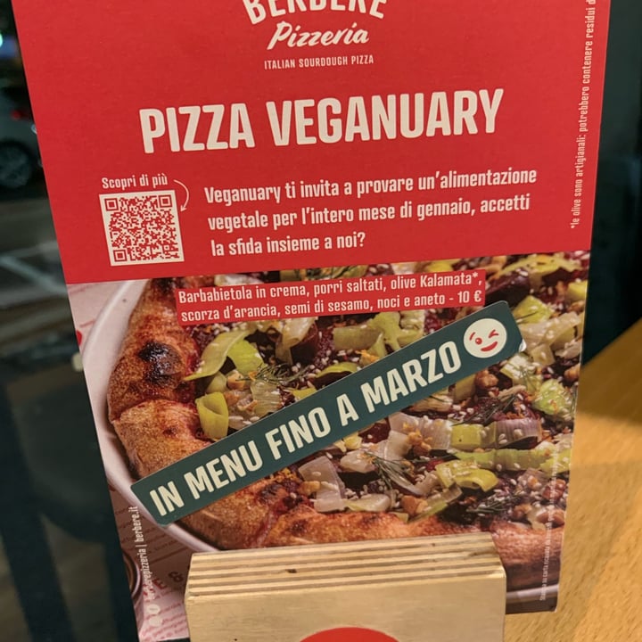 photo of Berberè Centrale Pizza Veganuary 2024 shared by @martinazurli on  25 Feb 2024 - review