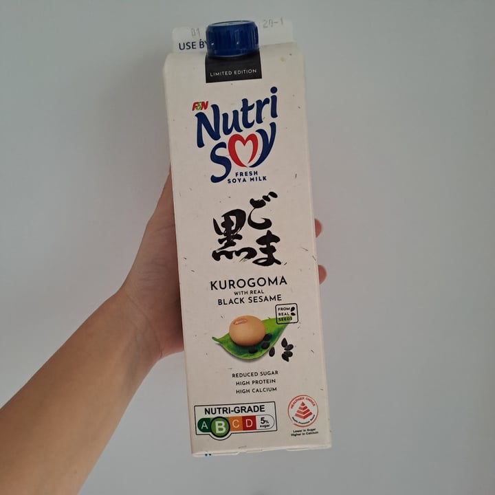 photo of F&N Nutrisoy black sesame soya milk shared by @plantaepy on  14 Mar 2024 - review