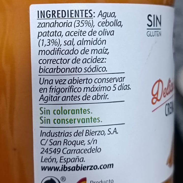 photo of Ibsa Crema De Zanahoria shared by @lauratorrico on  02 Oct 2023 - review