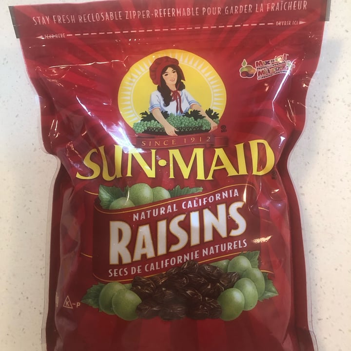 photo of Sun-Maid Natural California Raisins shared by @sueprozak on  02 Sep 2023 - review
