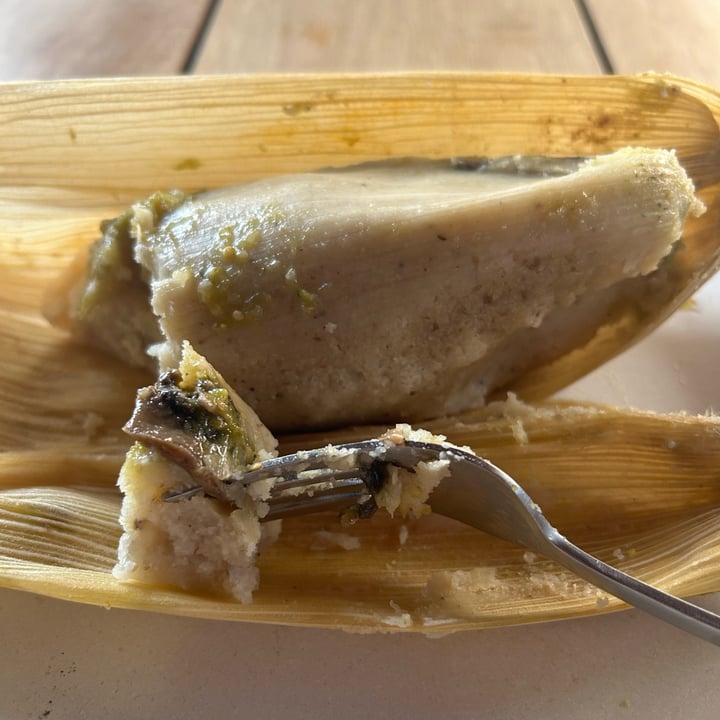 photo of India Mandala Tamal salsa verde con champiñones shared by @zullybee on  04 Feb 2024 - review