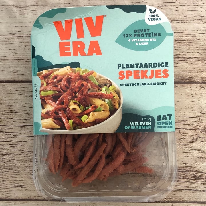 photo of Vivera Plantaardige spekjes shared by @born2bvegan on  21 Aug 2023 - review