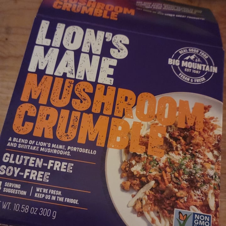photo of Big Mountain Foods Lion’s Mane Mushroom Crumble shared by @airybubz on  14 Nov 2023 - review