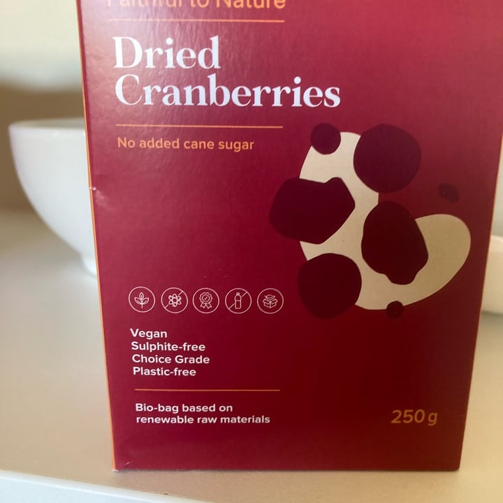 photo of Faithful to Nature Dried Cranberries shared by @maesti on  06 Mar 2024 - review