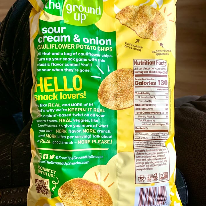 photo of From the ground up Sour Cream & Onion shared by @veganvanman on  13 May 2024 - review
