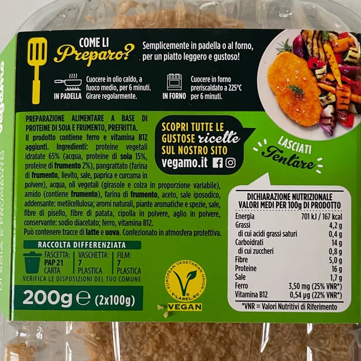 photo of Vegamo Cotolette di soia e frumento shared by @marghecassius on  25 Sep 2025 - review