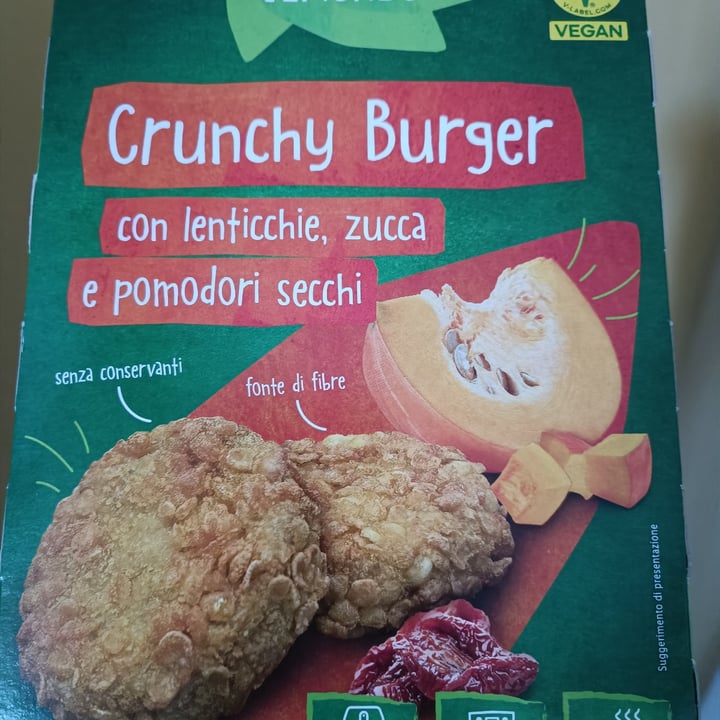 photo of Vemondo crunchy burger con lenticchie zucca e pomodori secchi shared by @giudymorale on  27 May 2024 - review