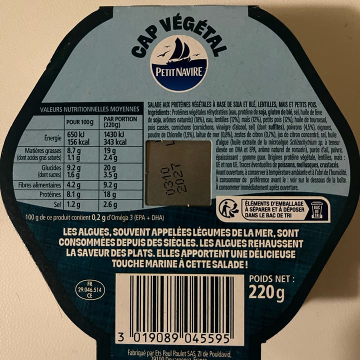 photo of Petit navire cap vegetal shared by @crislince on  06 Jan 2025 - review