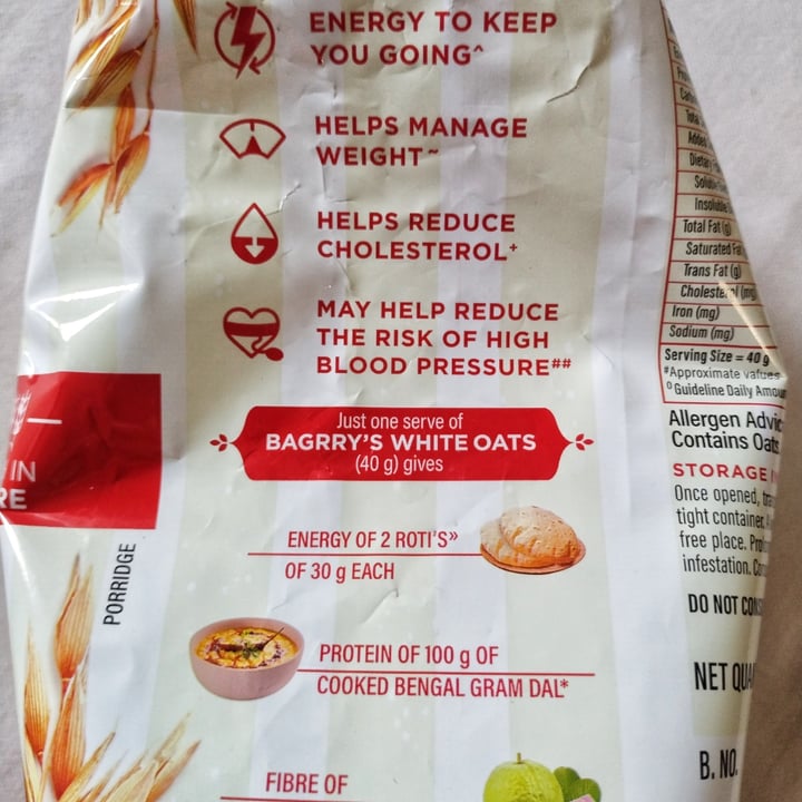 photo of Bagrry's Oats shared by @vegananimallove on  24 Apr 2024 - review