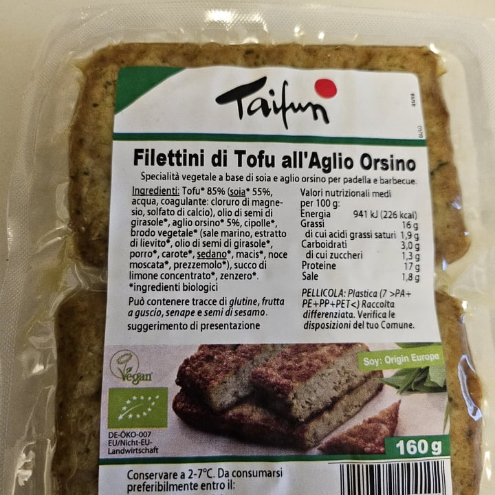 photo of Taifun Filettini di Tofu all'Aglio Orsino shared by @lavinia88 on  29 Oct 2023 - review