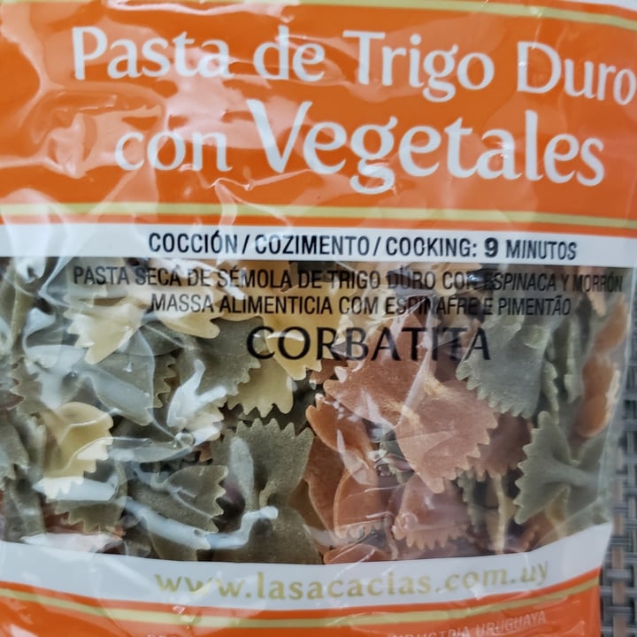 photo of Las Acacias Pasta de Trigo Duro con Vegetales - Corbatita shared by @vrgvegana on  10 Jul 2024 - review