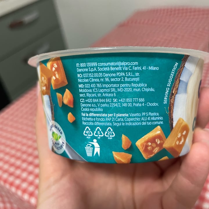 photo of Alpro Yogurt Coconut Salted Caramel shared by @antonellabattaglia on  11 Nov 2023 - review
