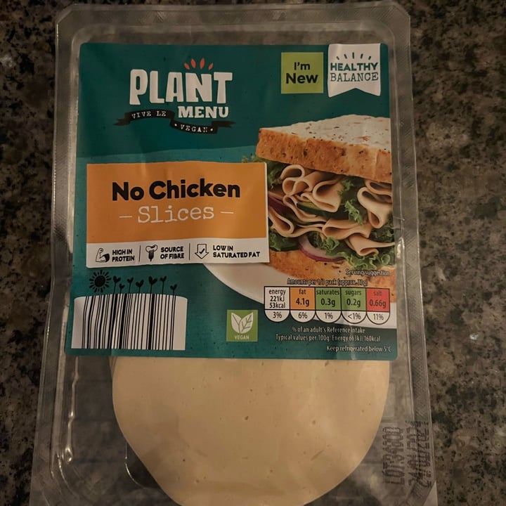 photo of Plant Menu no chicken slices shared by @twiggyzombie on  05 Jan 2024 - review