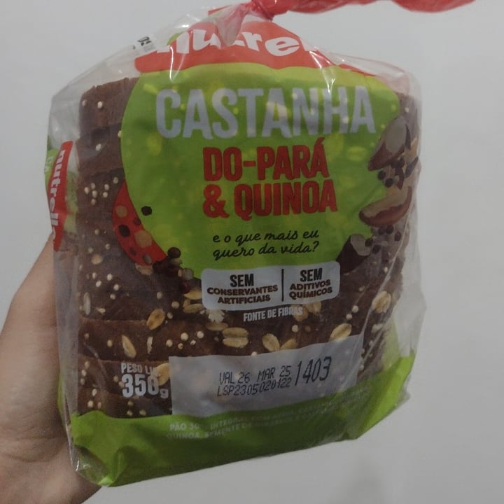 photo of Nutrella Pão com castanha do para e quinoa shared by @tinawltjd on  09 Mar 2025 - review