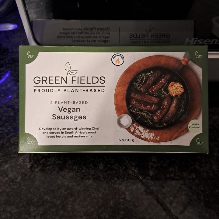 photo of Green fields vegan sausages shared by @beverley77 on  10 Aug 2024 - review