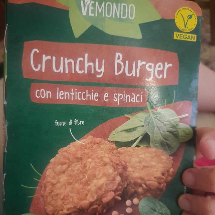 photo of Vemondo *Crunchy  Burgher*  Con Lenticchie E Spinaci shared by @irenep on  11 Aug 2025 - review