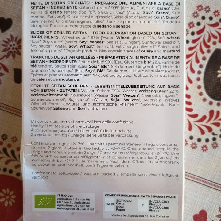 photo of Mediterranea BioVeg Fette di seitan grigliato shared by @moth on  18 Nov 2024 - review