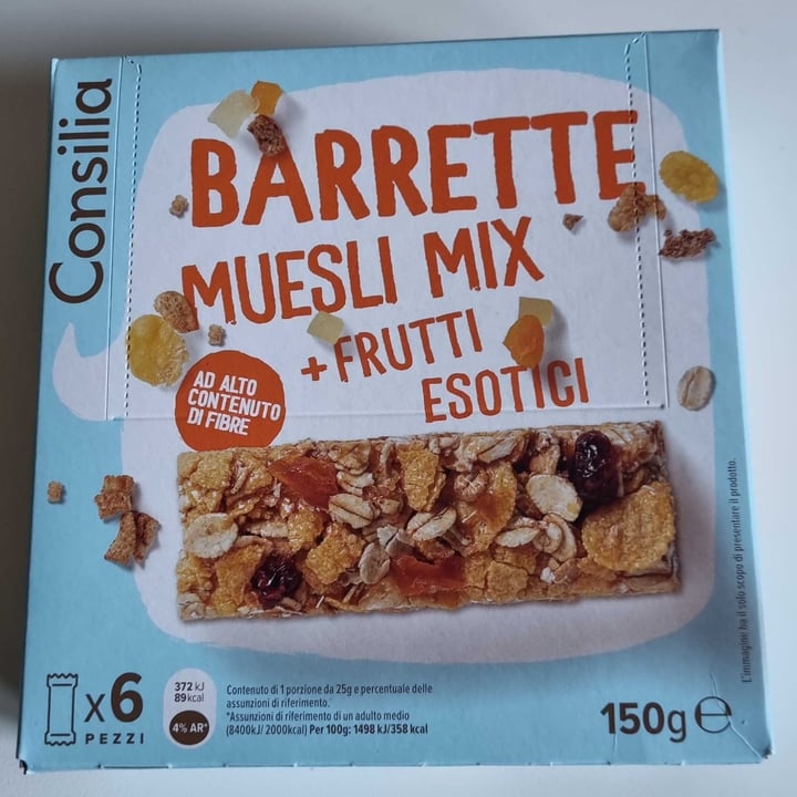 photo of Consilia barrette Muesli Mix Frutti Esotici shared by @darkessa on  11 May 2024 - review