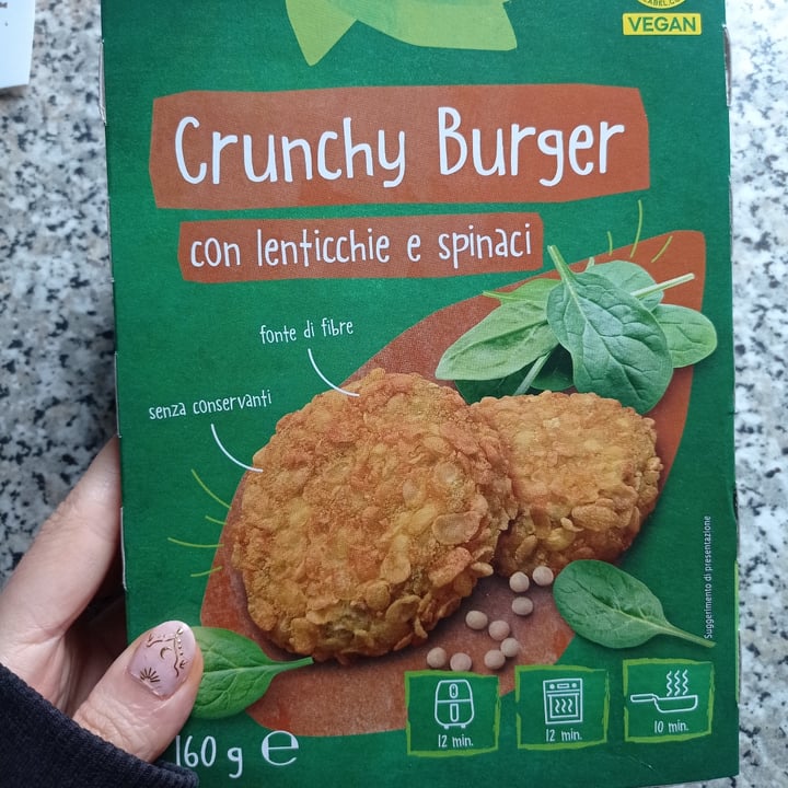 photo of Vemondo *Crunchy  Burgher*  Con Lenticchie E Spinaci shared by @susberry on  25 Apr 2024 - review