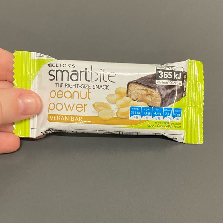photo of Clicks Smartbite Peanut Power Vegan Bar shared by @catherinews on  05 Dec 2023 - review