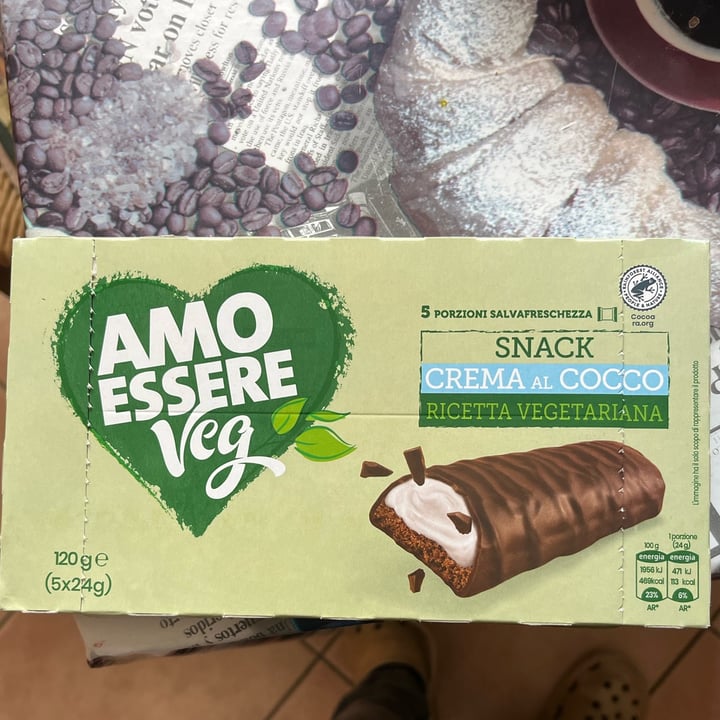 photo of Amo Essere Veg snack crema al cocco shared by @lucyvegan83 on  04 Apr 2025 - review