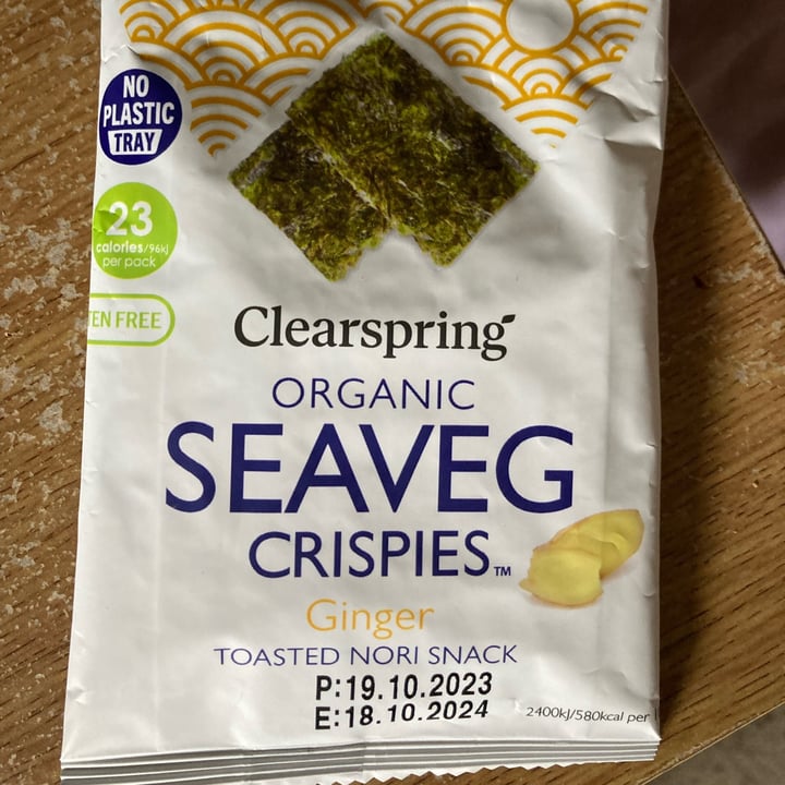 photo of Clearspring Organic Seaveg Crispies Ginger shared by @valedv on  13 May 2024 - review