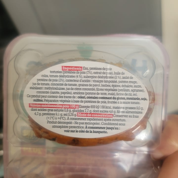 photo of Happyvore Croq'coulis aubergine et coeur sauce tomate shared by @charlottecobblepot on  15 Jun 2024 - review
