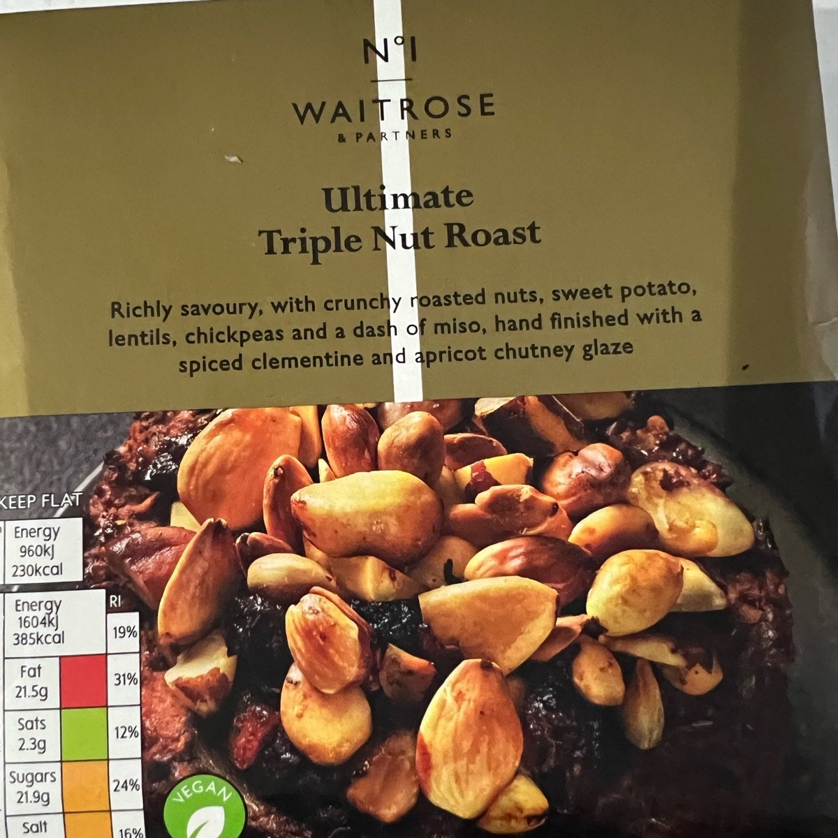 Ultimate Triple Nut Roast from Waitrose Vegan Product Reviews