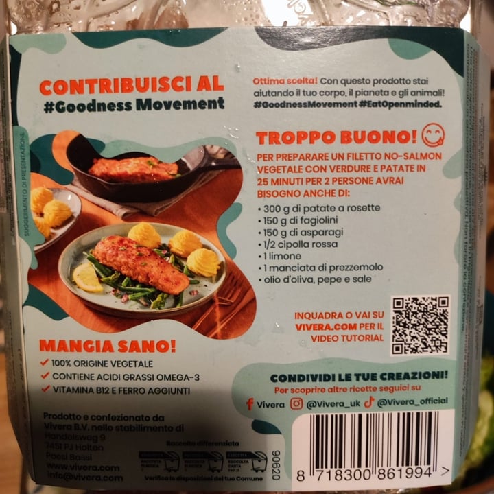 photo of salmone vivera salmone vegetale shared by @sveva88 on  04 Nov 2024 - review