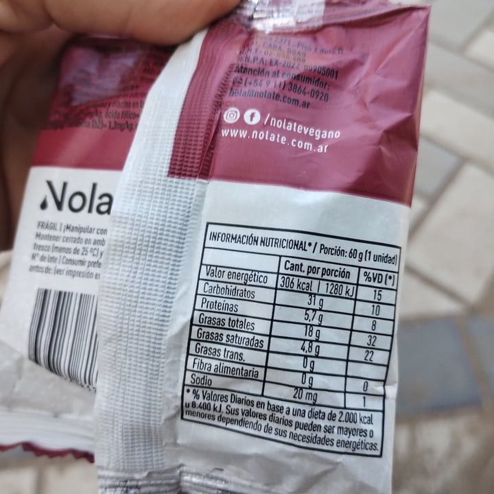 photo of Nolate Alfajor Negro De Mani shared by @marielfer on  09 Nov 2023 - review