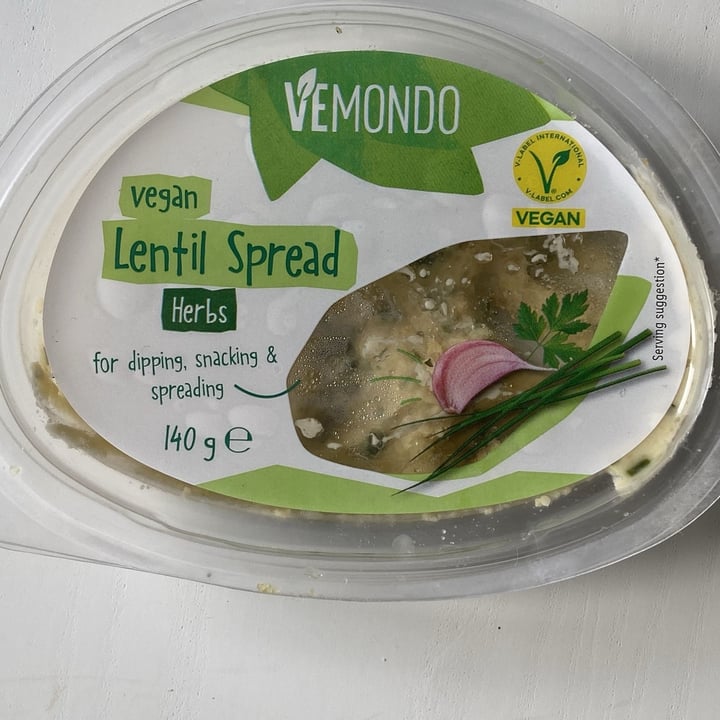 photo of Vemondo Lentil Spread Herbs shared by @gordongordon on  15 Mar 2025 - review