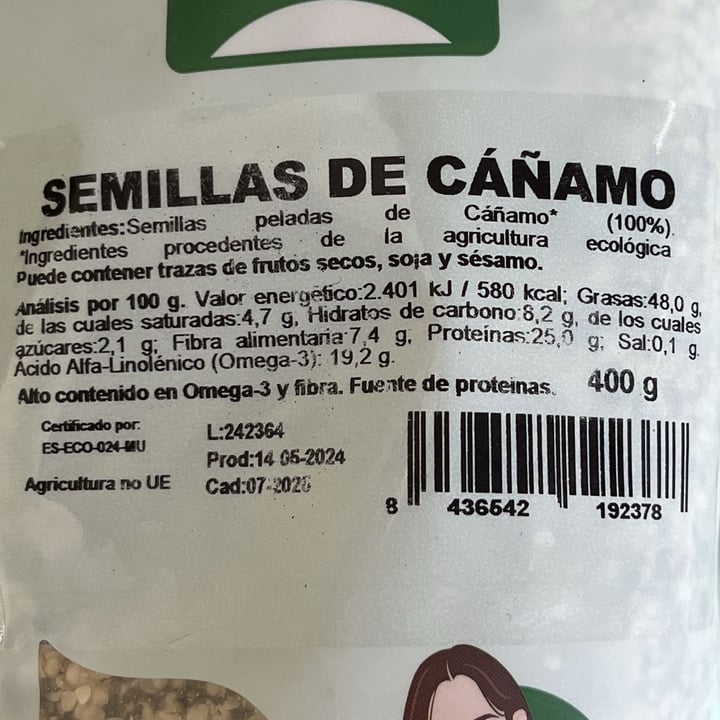 photo of NATUR GREEN Semillas De Cáñamo Peladas shared by @azabachepeluda on  10 Sep 2024 - review