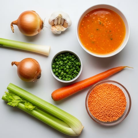 Easy & Creamy Vegan Red Lentil Soup with Soy: A Quick Comfort Food Meal