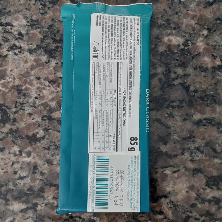 photo of Pergalė Dark Chocolate 72% shared by @jcasati on  17 Sep 2025 - review