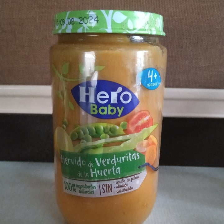 photo of Hero Baby verduras cocidas sin añadidos shared by @tomatoandpotatovegan on  24 Aug 2023 - review