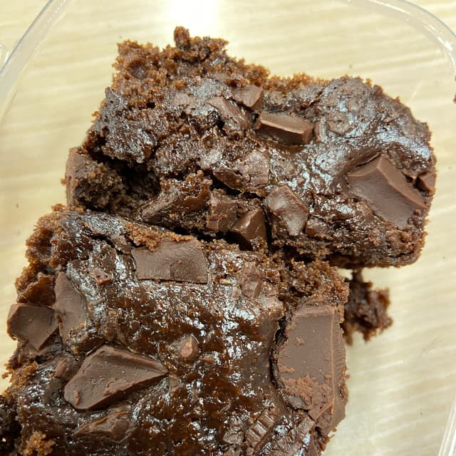 Photo of the dish “vegan dark chocolate brownies”
