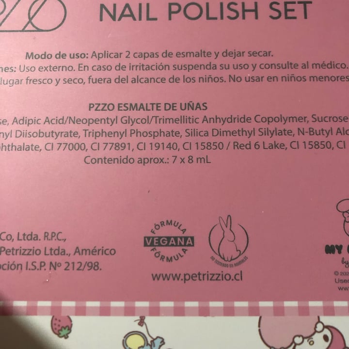photo of Petrizzio Nail Polish Set My Melody shared by @roseylovesveggies on  16 Sep 2024 - review