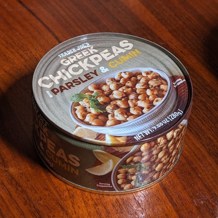 Trader Joe's Greek Chickpeas With Parsley & Cumin Review abillion