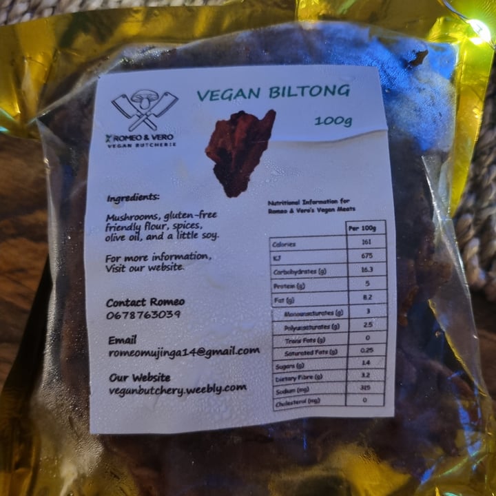 photo of Romeo & Vero Vegan Butcherie Biltong shared by @carmz on  05 Jan 2024 - review