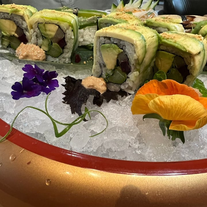 photo of KōL Izakhaya Asparagus & Avo Rainbow Roll shared by @ftc on  22 Oct 2023 - review