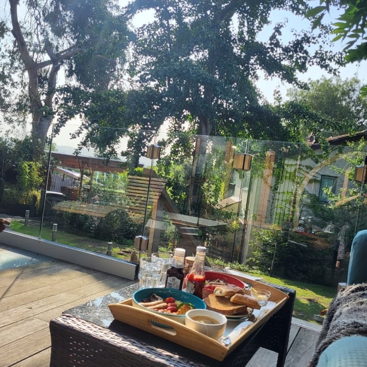 photo of The Base Vegan Retreat Animal Sanctuary Cooked Breakfast shared by @johnboat on  17 Sep 2025 - review