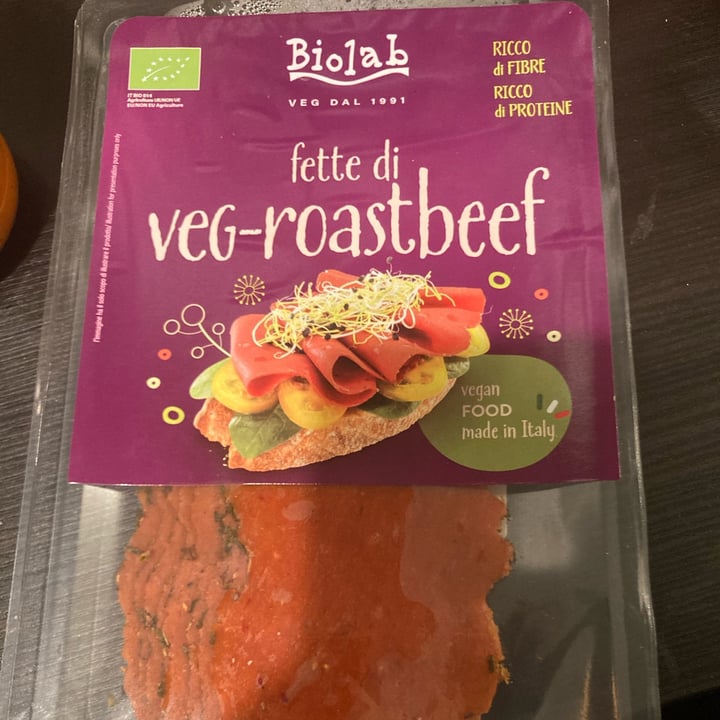 photo of Biolab Affettato vegano Roastbeef shared by @tobie on  04 Jan 2024 - review