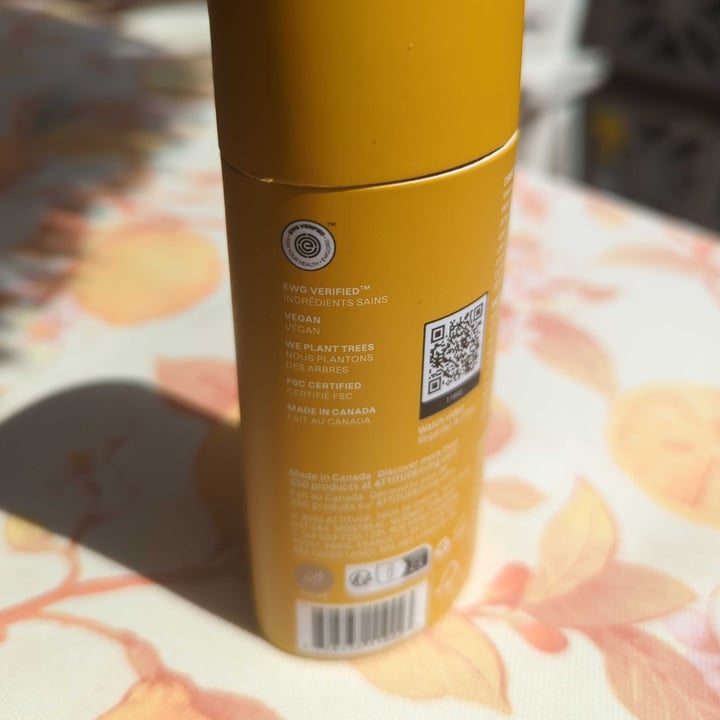 photo of ATTITUDE Super Leaves Deodorant - Lemon Leaves shared by @ang- on  25 May 2024 - review