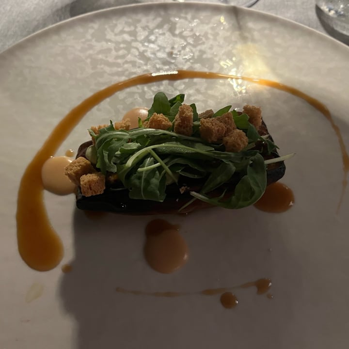 photo of L'Agave melanzana brasata, rucola, pane, aglio e basilico shared by @laraaleo on  22 Aug 2024 - review
