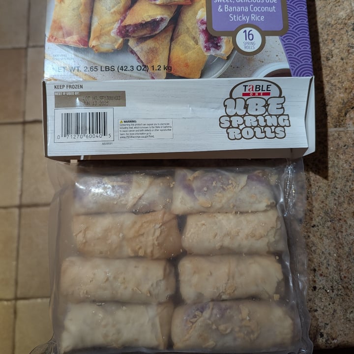 photo of Table one Ube Spring Rolls shared by @catalina94530 on  21 Feb 2025 - review