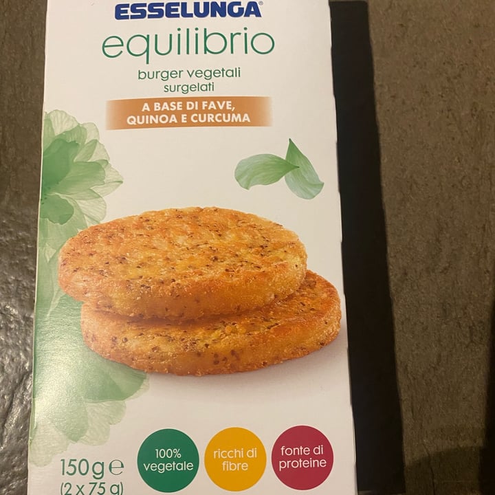 photo of Esselunga equilibrio Burger Vegetali (Fave, Quinoa e Curcuma) shared by @elisabetta76 on  28 Aug 2023 - review
