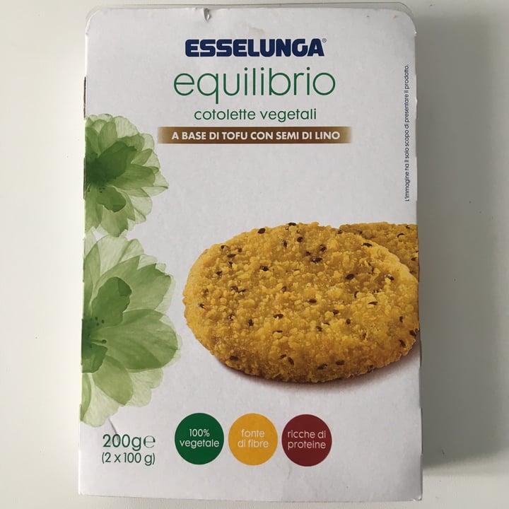 photo of  Esselunga Equilibrio - Cotolette vegetali a base di tofu con semi di lino shared by @marghecassius on  28 Sep 2023 - review