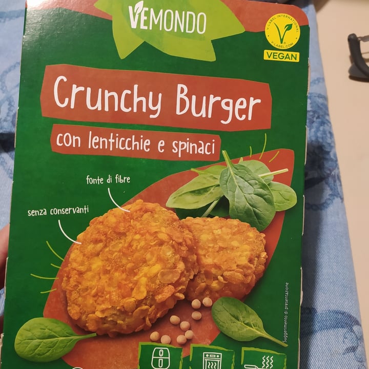 photo of Vemondo *Crunchy  Burgher*  Con Lenticchie E Spinaci shared by @marghe333 on  07 Jun 2024 - review